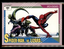 1991 Impel Marvel Universe II #112 Spider-Man vs. Lizard picture