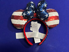 Disney Parks 2022 Americana Sequin 4th Of July Mickey Minnie Mouse Ear Headband picture