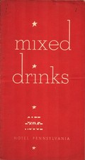 1941 CAFE ROUGE / HOTEL PENNSYLVANIA mixed drinks menu NEW YORK CITY Swing Bands picture