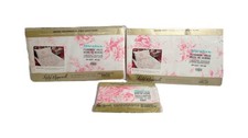 Vintage Lady Pepperell Miralux Rose Toile Bedding NOS Cottage Floral Linens picture