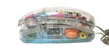 Vintage Unisonic 6900 Clear Transparent Telephone Retro TESTED WORKING picture