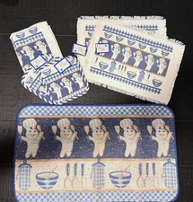 Vintage 1997 Pillsbury Doughboy Kitchen Lot 6pc Towels Potholders Mats NWT picture