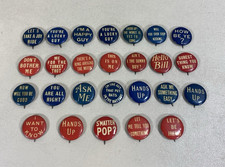 (26) Vintage Antique Favorite Cigarette Novelty Comic Motto Pinback Buttons ~ #1 picture
