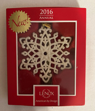 Lenox 2016 Annual Snow Fantasies Snowflake Hanging Ornament picture