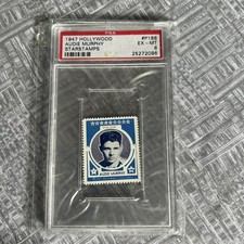 1947 Hollywood Audie Murphy Star stamps EX-MT picture
