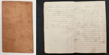 1868-78 antique D. DORR HALL pittsford vt FARM ACCOUNT LEDGER butter cash crops picture