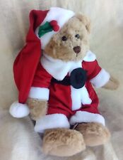 Santa Bear Russ Berrie Plush Stuffed Animal Santa Hat and Suit  15