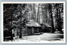 1952 Yosemite Lodge Bungalow Camp Curry California CA RPPC Photo Postcard picture