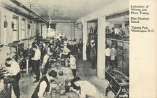 1920s Washington DC Bliss Electrical School Laboratory Bliss Postcard 26-2692 picture