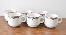 6 Dudson Finest Vitrified Stoke-On-Trent England Porcelain Coffee Teacup 4034 picture