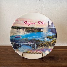 Vintage Niagara Falls Scenic Waterfall Souvenir Plate Canada USA picture