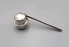 Silver Brass Candle Snuffer - Round Shape Design picture