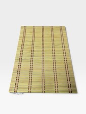 Vintage Bamboo Wood Rustic Boho Cabin Minimalist Hope Deco Place Mats Dining picture