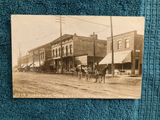 RPPC Parma Michigan Downtown Horse & Buggy Pesha Photo Posted 1910 Tecumseh Mi picture