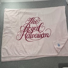 Vintage Royal Hawaiian Vintage Bath Sheet Pool Lounge Towel Pink 43x70 picture