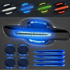 8 Pieces Car Door Handle Stickers Reflective Anti-Scratch Protection Universal， picture