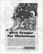 1970 Christmas Cragar Hot Rod Magazine Promo Advertisement Ad Repro 8x10 Photo picture