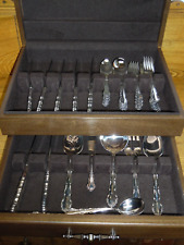 46 Pc. Onieda 1881 Rogers Flatware Set - Flirtation - With Chest picture