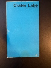 1976 Crater Lake Park Oregon - Foldout Leaflet Brochure Map Travel Information picture