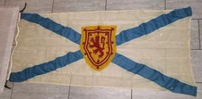 Scarce Late 1800s Nova Scotia Antique Hand Stitched Sewn Cloth Flag 71