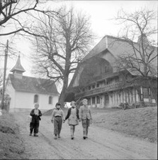 Children in Wallenbuch 1958 Old Historic Photo picture