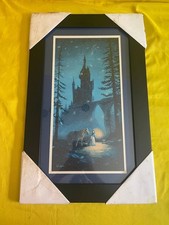 Disney Fine Art Searching for Father Rob Kaz Lithograph 21x12 New Beauty Beast picture