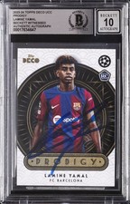 2023-24 TOPPS DECO UCC PRODIGY LAMINE YAMAL BGS AUTHENTIC picture