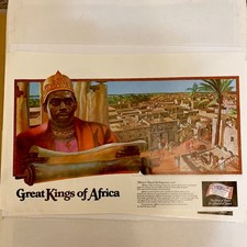 Budweiser Great Kings Of Africa Vintage Set Of 12 Posters  - No.  1-12  picture