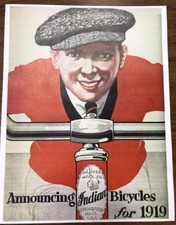 1919 INDIAN Cycles bicycle CATALOG HENDEE MFG CO Springfield Mass COPY picture