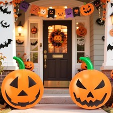 2 PCS 24 Inch Halloween Pumpkin Inflatable Balloons Hanging Inflatable Halloween picture