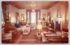 Vintage Photochrome Moraine Farm Music Room Dayton Ohio Postcard picture