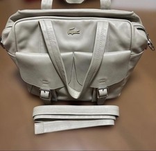 Lacoste Shoulder Back In Cowhide Women Rare French Model LImited Edition VHTF Pr picture