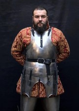 Medieval Knight Handcrafted 15th Century Cuirass Half Body Armor Suit Halloween picture