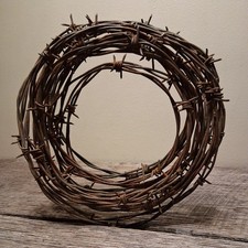 Vintage 4 Point Barbed Wire 27 Ft. Long Roll Rustic Western Decor Crafting Art picture