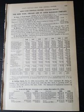 1907 train report NEW YORK CHICAGO & ST LOUIS RAILROAD Silver Creek Dunkirk NY  picture