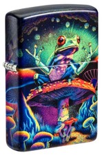 Zippo Zen Frog Design Glow in the Dark Matte Windproof Pocket Lighter, 49193-... picture