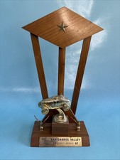 1961 San Gabriel Valley Drag Strip Trophy Los Angeles So Cal Hot Rod Gasser 15” picture