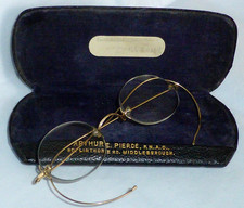 Rare Antique Victorian Gold Plated Bifocal Pince Nez or Spectacles 1880-1900 picture