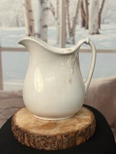 Antique White Ironstone Pitcher picture