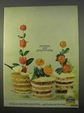 1963 Hellmann's Mayonnaise Ad - Flower Pot Sandwiches picture