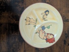 Vintage 1930-1950's Kewpie Divided Child's Plate Roma Pottery Co. picture