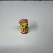VTG Josef Originals Mini Duckling In Bonnet Figurine picture