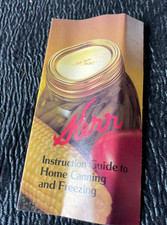 Vintage Kerr Jars Advertising Home Canning Guide Brochure 1986 Form P-3 Kerr picture