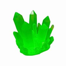 Kryptonite Green Crystal Resin Figurine Prop w/Bonus Light - for Superman Fan picture