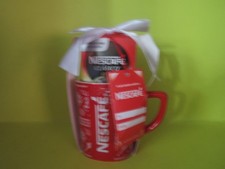 Nescafe Clasico Instant Coffee Gift Set Branded Red Mug with Whir=te Ribbon  picture