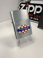 GENUINE Zippo Lighter VESPA SCOOTER Emblem Brushed Chrome 1997 NEW IN BOX picture