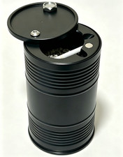 Car Ashtray with Lid, Metal Oil Drum Ashtray Smell Proof for Cup Holder Portable picture