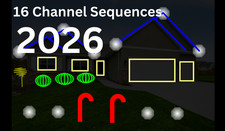 NEW 2026 Selection Of  Christmas Light-O-Rama Sequences 16 Channel picture