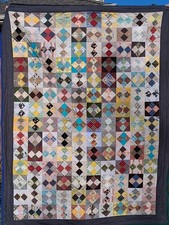 Patchwork quilt Four Patch on Point picture