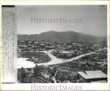 1962 Press Photo Guam reduced to rubble after Typhoon Karen destruction. picture